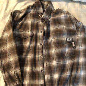 Wolverine fire retardant long sleeve button up LG.